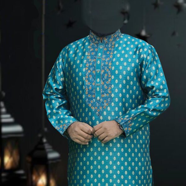 Turquoise Color Punjabi