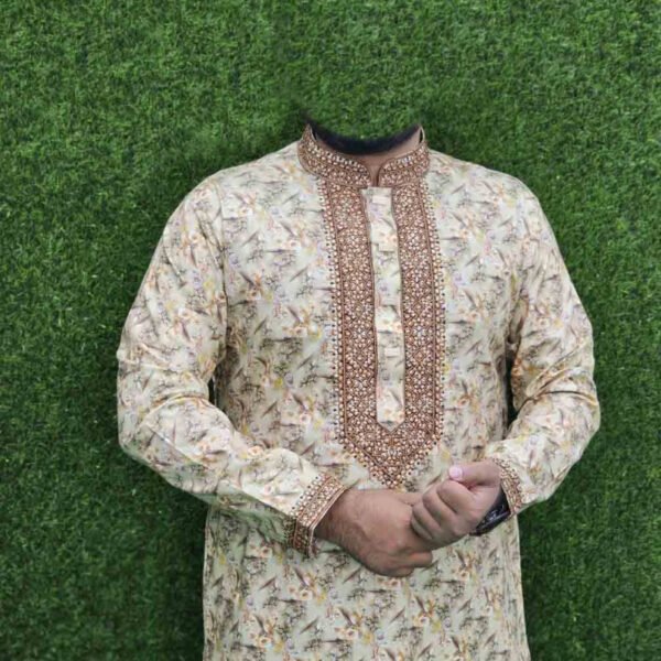 Biscuit Color Panjabi