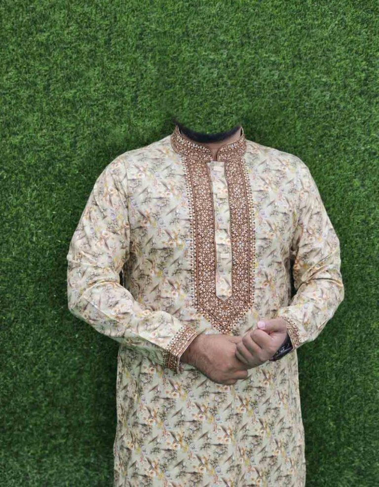 Biscuit Color Panjabi